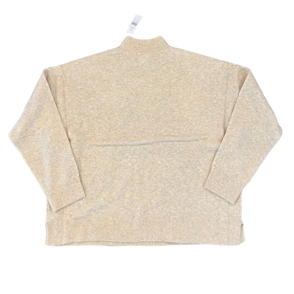 ***NWT LOFT Lou & Grey Khaki Heather Ski City Sweater